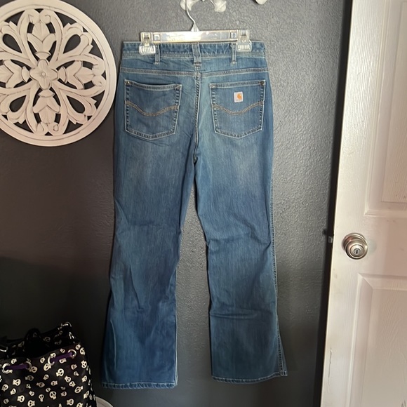 Women’s carhartt origami fir jeans boot cut 8 - Picture 2 of 4